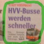 Schlagzeile: HVV-Busse werden schneller