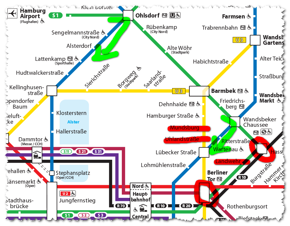 S bahn plan hamburg