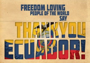 Freiheitskämpfer bedanken sich bei Ecuador ...