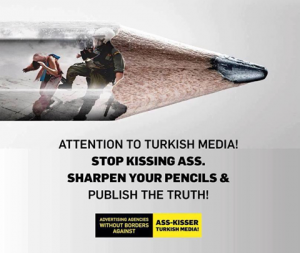 Aufforderung an die Presse in der Türkei, über die Polizeigewalt zu berichten.