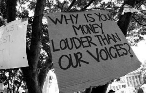 Protest gegen das Finanzsystem ...